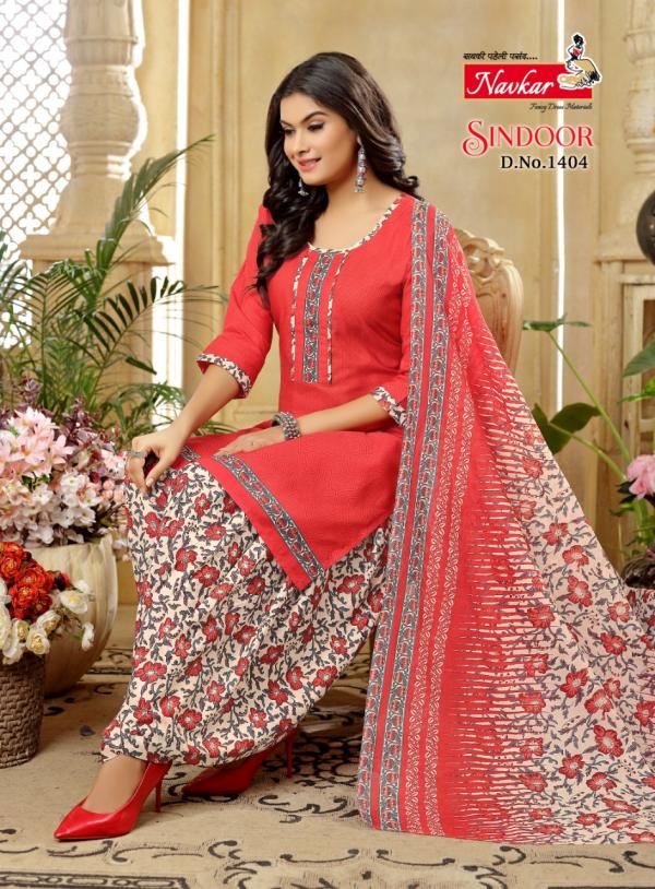 Navkar Sindoor Vol-14 Cotton Print Exclusive Look Readymade Suit